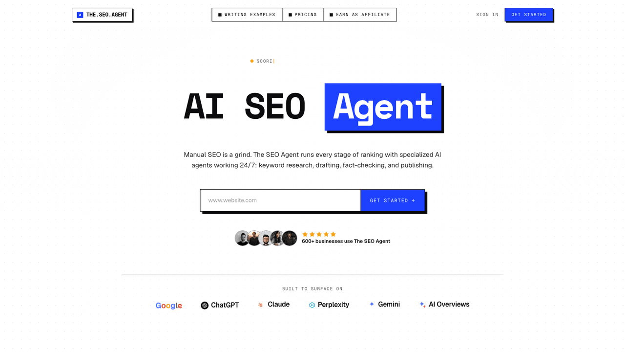 The SEO Agent screenshot