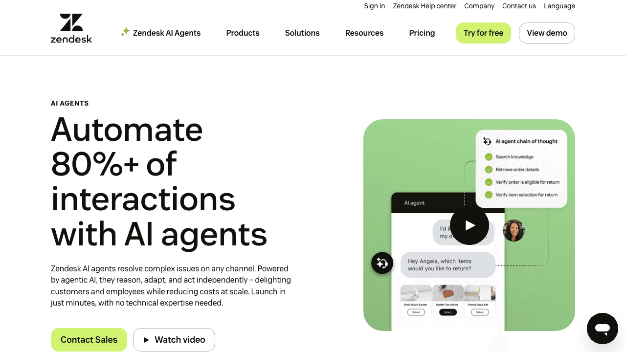 Ultimate.ai screenshot