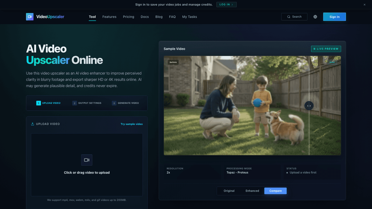 Video Upscaler screenshot