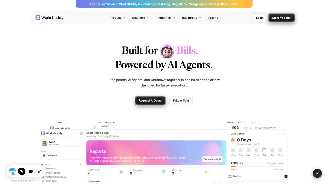 WorksBuddy screenshot